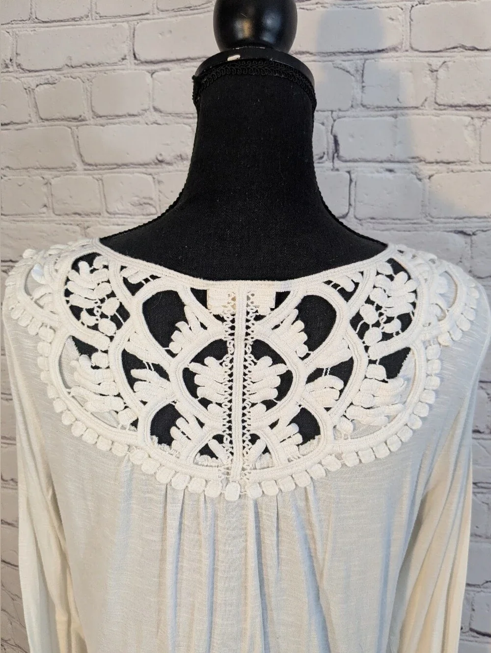anthropologie | Meadow Rue • White Long Sleeve Shirt